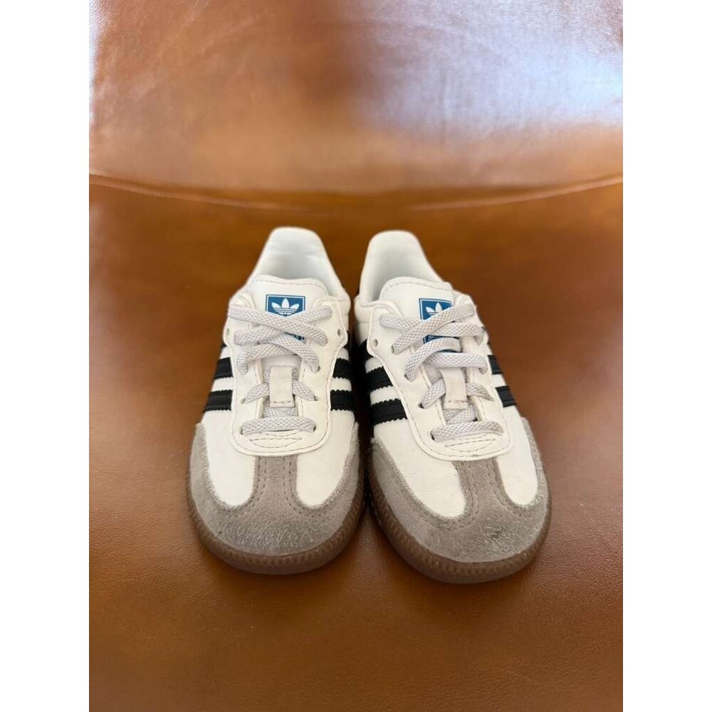 Adidas Samba Kids Sneakers Size 6K White Black Gum Retro